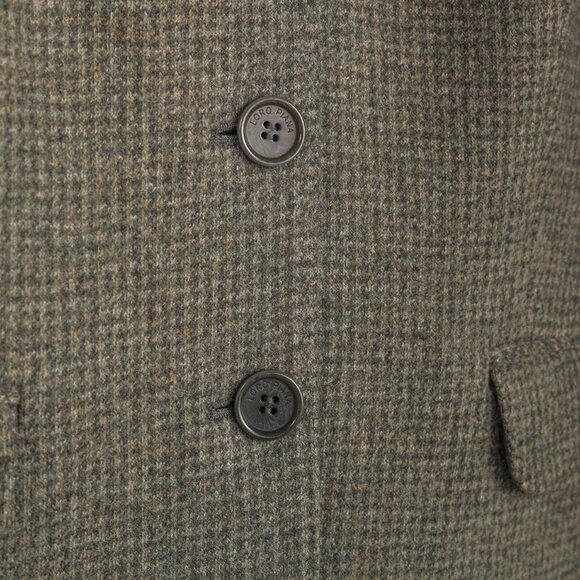 Loro Piana Green Houndstooth Cashmere-Blend Blazer - Picture 6 of 10